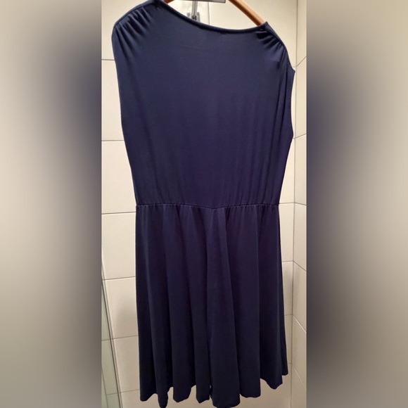Boden Navy Embroidered V-Neck Dress 16L - Picture 8 of 8